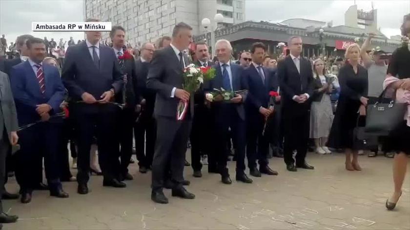 Diplomats paid tribute to the fallen protester in Belarus