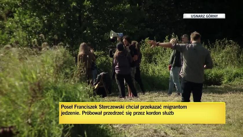 Trwają próby kontaktu z imigrantami przebywającymi przy granicy z Białorusią w Usnarzu Górnym