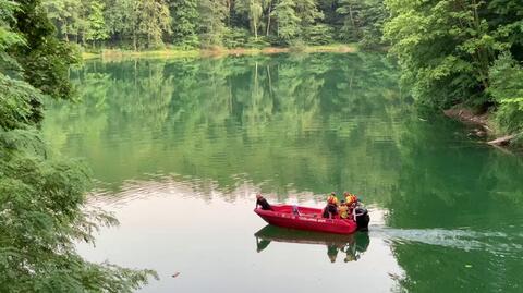 Poszukiwania nurka w Jeziorze Szmaragdowym