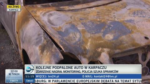 Kolejne podpalone auto w Karpaczu