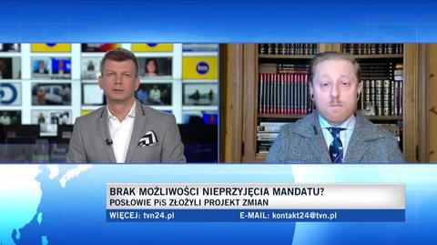 Piotr Dobrowolski o projekcie zmian w przyjmowaniu mandatów: wedle tego projektu to policjant będzie nas karać