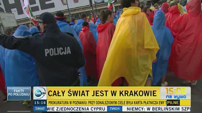 Pielgrzymi gromadzą się w Krakowie 