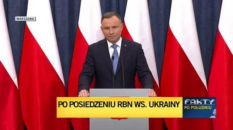 Prezydent po RBN: dziękuję za niezwykle odpowiedzialną, patriotyczną postawę