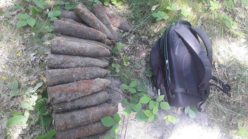 Stos niewybuchów został odnaleziony na terenie Skansenu Fortyfikacji Ośrodka Oporu "Jastarnia"