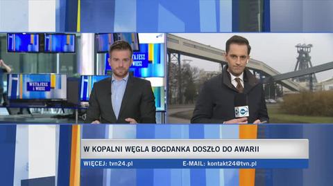 Awaria w kopalni Bogdanka. Relacja reportera TVN24