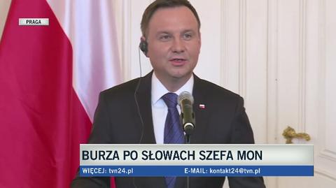 Prezydent Duda w Czechach mówił, że konflikt wokół TK jest wewnętrzną sprawą Polski