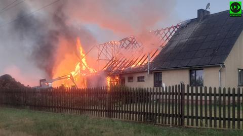 Do pożaru doszło w Rzeczycy na Dolnym Śląsku