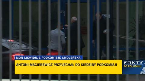 Antoni Macierewicz przyjechał do siedziby podkomisji
