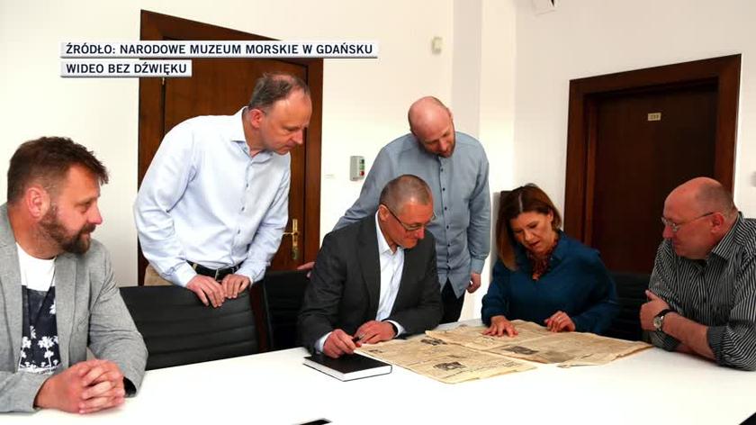 Podczas remontu gdańskiego Żurawia znaleźli gazetę sprzed ponad 60 lat