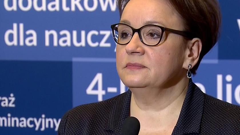 Minister Anna Zalewska o przebiegu egzaminów ósmoklasistów