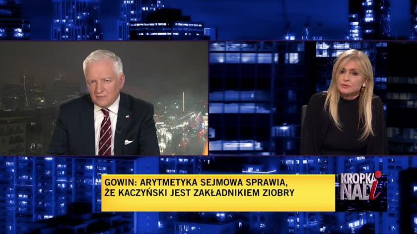 The e-mail scandal and the military thread on the streets.  Gowin: There was such an initiative.  The idea came from the vicinity of Nowogrodzka