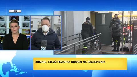 Straż: zawozimy na szczepienie, a potem odwozimy do domu