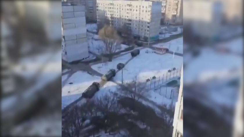 Rosyjskie wojska w Charkowie (wideo z 27.02.2022)