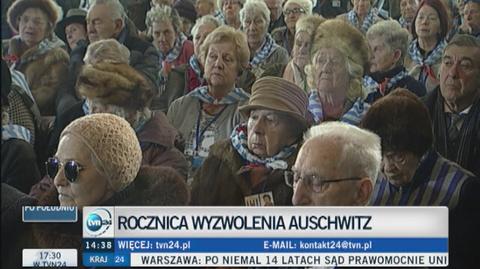 Premier Beata Szydło podczas wizyty w Auschwitz