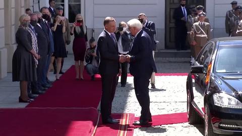 Prezydent Andrzej Duda oficjalnie powitał prezydenta Niemiec Franka Steinmeiera w Warszawie