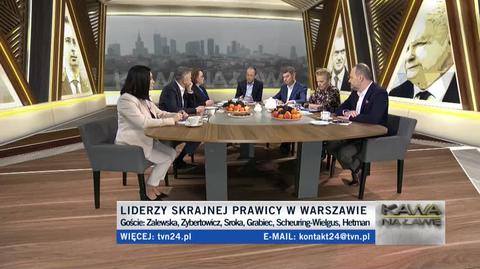 Zalewska w programie "Kawa na Ławę" o spotkaniu premiera z Marine Le Pen