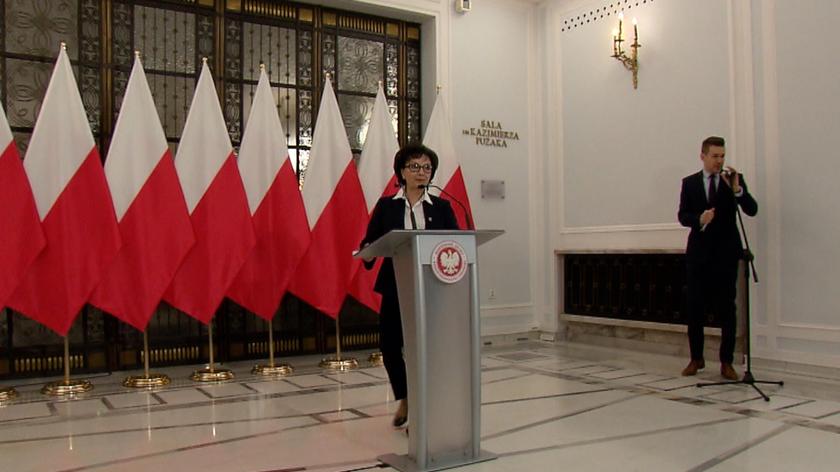 Marszałek Sejmu Elżbieta Witek zapowiada ujawnienie list poparcia do nowej KRS