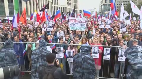 Rosyjska opozycja protestuje w obronie uczciwych wyborów