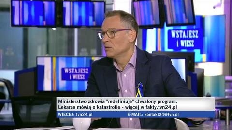 Marek Nowicki z "Faktów" TVN o wstrzymanym programie badań profilaktycznych przeciwko nowotworom dla kobiet narażonych na zachorowanie