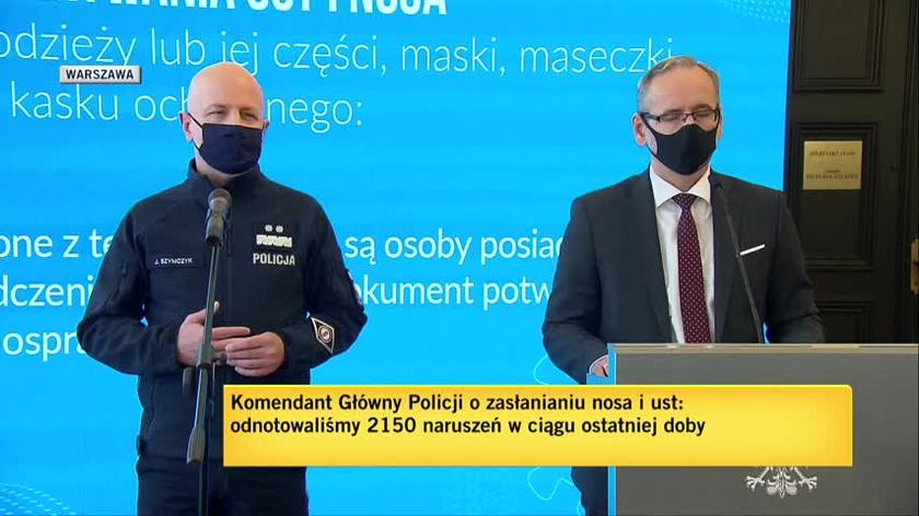Szef policji: apeluję do Polaków, abyśmy odpowiedzialnie podeszli do kwestii obostrzeń 