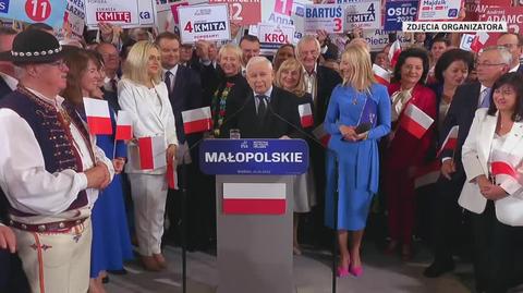 Kaczyński o Unii Europejskiej, która "podnosi rękę na naszą niepodległość"