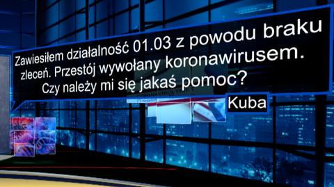 Zawiesiłem działalność 01.03 z powodu braku zleceń. Przestój wywołany koronawirusem. Czy należy mi się jakaś pomoc? 