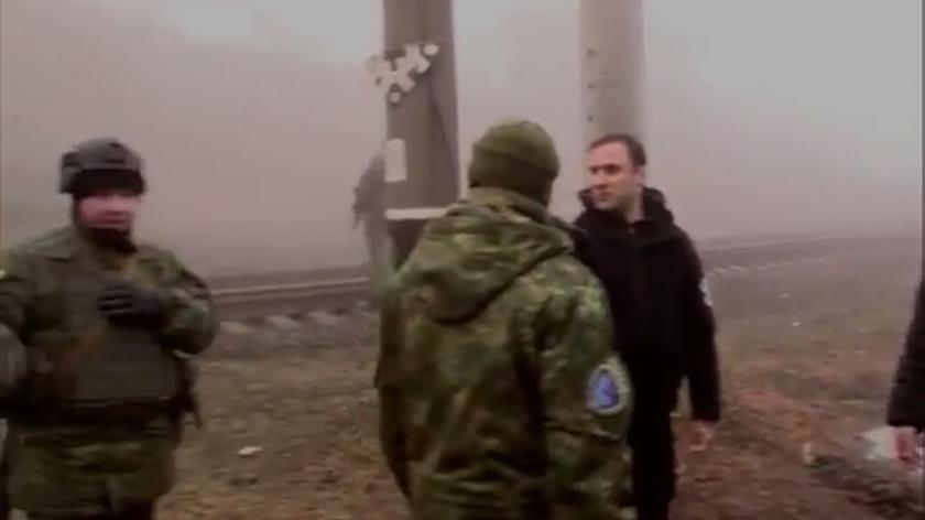 Saakaszili odwiedził żołnierzy ukraińskich w pobliżu Mariupola 