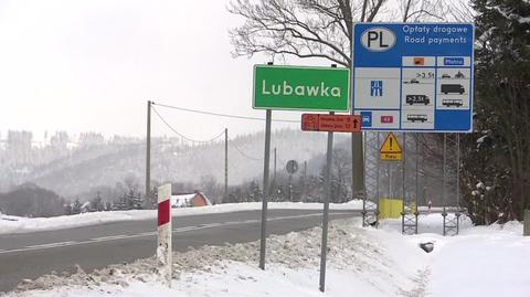 Kontrola na przejściu granicznym w Lubawce