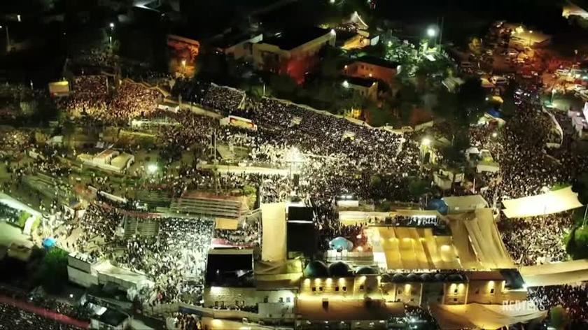 Na tegorocznych uroczystościach Lag Ba-Omer zebrały się dziesiątki tysięcy pielgrzymów