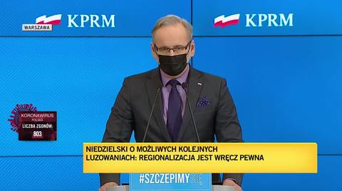 Adam Niedzielski o certyfikatach szczepień