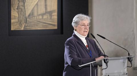 Przemówienie ocalałej z Auschwitz Janiny Iwańskiej 