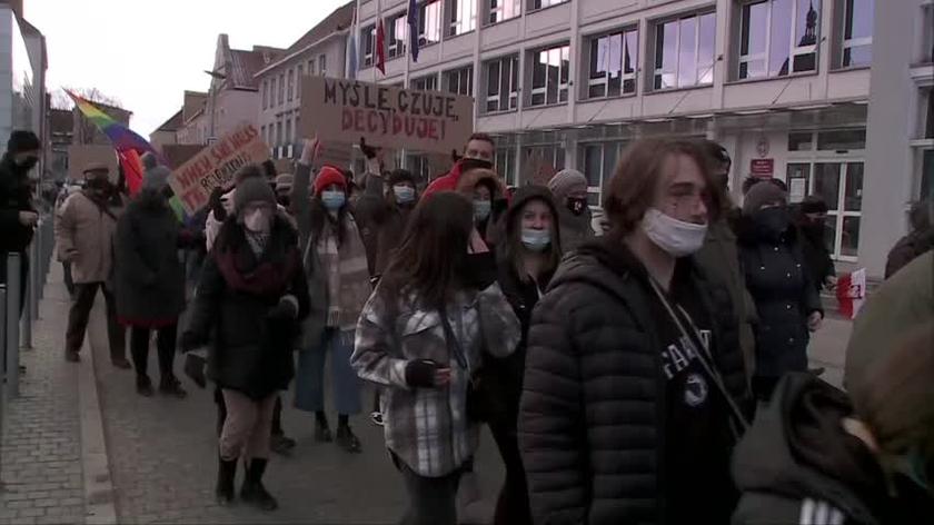Sobotnia manifestacja w Koszalinie