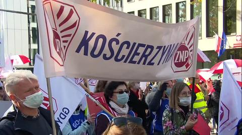 Prezes ZNP i nauczyciele tłumaczą, dlaczego protestują