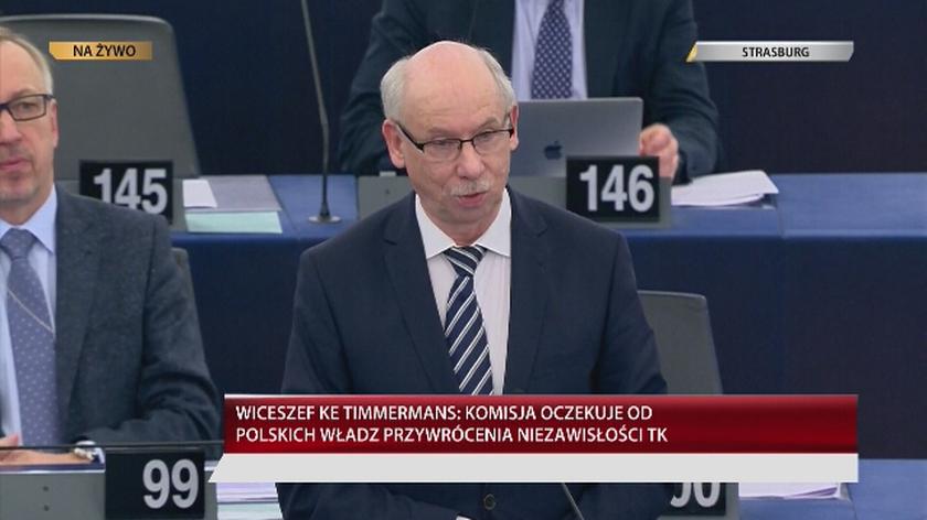 Całe wystąpienie Janusza Lewandowskiego podczas debaty w Parlamencie Europejskim