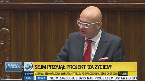 Sejm przyjął projekt "Za życiem"