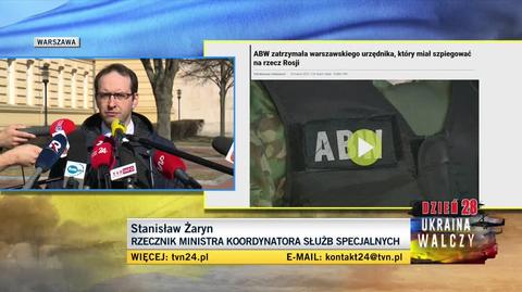 Żaryn: szef ABW przekazał do MSZ listę 45 osób, pracujących w Polsce prowadzących działalność wywiadowczą