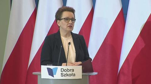 Minister edukacji Anna Zalewska przedstawiła mapę drogową reformy
