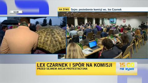 Rozmowa dyrektorką i nauczycielką, która pojawiła się na proteście przeciwko lex Czarnek przed Sejmem