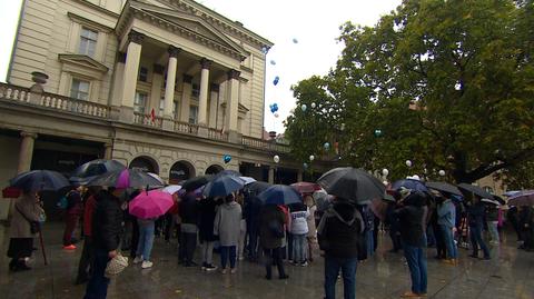 Poznań. Symboliczne pożegnanie 5-letniego Maurycego przez mieszkańców