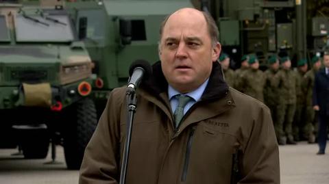 UK Secretary of Defence Ben Wallace's speech during ceremony in Zamość