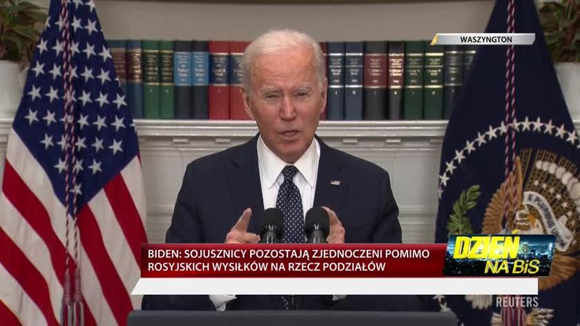 Biden: USA i sojusznicy będą wspierać Ukrainę i nałożą sankcje na Rosję jeśli przeprowadzi inwazję