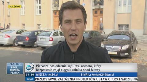 Pierwsze posiedzenie sądu w sprawie byłego asesora 