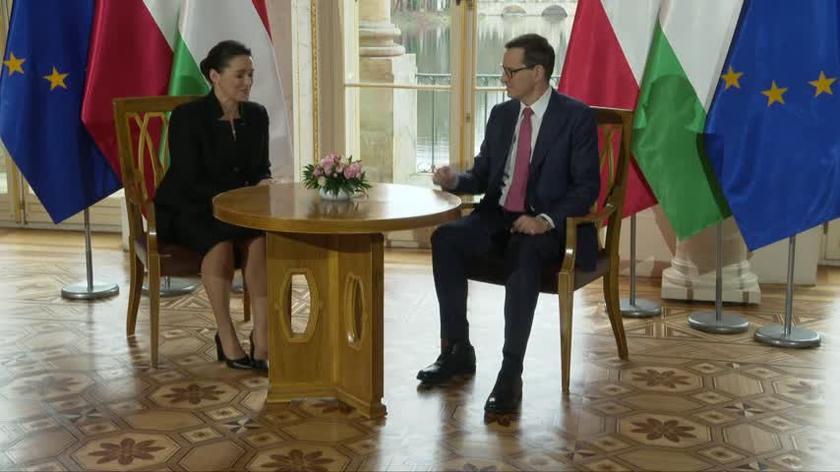 Premier Mateusz Morawiecki spotkał się prezydent Węgier Katalin Novak