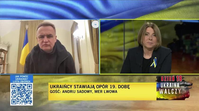 Mer Andrij Sadowy: na dzisiaj Lwów jest na pewno największym w świecie centrum dla uchodźców