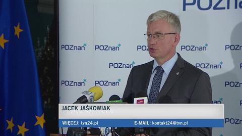 Jacek Jaśkowiak informuje o rezygnacji z funkcji przez Agnieszkę Pachciarz