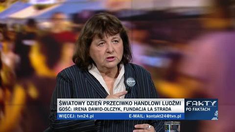 Irena Dawid-Olczyk o handlu ludźmi