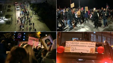 Protesty w Pruszkowie, we Wrocławiu i w Łodzi