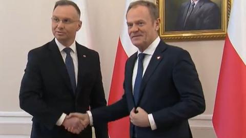 Donald Tusk spotkał się z Andrzejem Dudą