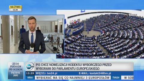 PiS składa w Sejmie nowelizację, chce zmian w wyborze europosłów