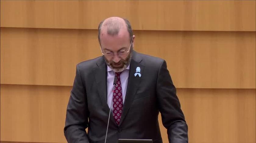 Manfred Weber: to jest wojna hybrydowa, nie można szantażować Unii Europejskiej